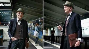Pria Berumur 104 Tahun Jadi Inspirasi Gaya Berpakaian
