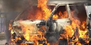 Sedang Nyetir, Mobil Ketua PWI Cianjur Tiba-tiba Terbakar