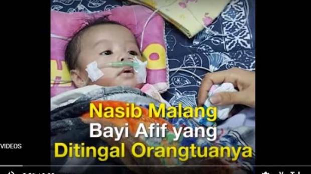 Bayi Malang, Sejak Umur Sebulan Sudah Ditinggal Ayah dan Ibunya, Afif Kini Butuh Biaya Perawatan Rumah Sakit di Makassar