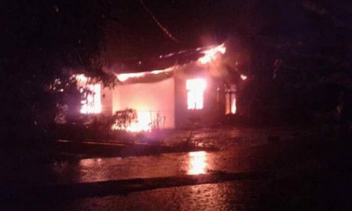 Rumah Janda Anak Dua di Bengkalis Ludes Terbakar Disambar Petir Jelang Pergantian Tahun