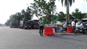 Amankan May Day, Polda Riau Kerahkan Ratusan Personel dan Water Cannon di Jalan Gajah Mada Pekanbaru