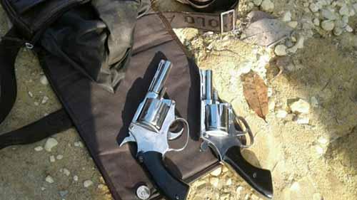Polisi Lumpuhkan Anto Palembang, Perampok yang Beraksi di Wilayah Inhu, Dua Pucuk Senjata Api Jenis Revolver Disita