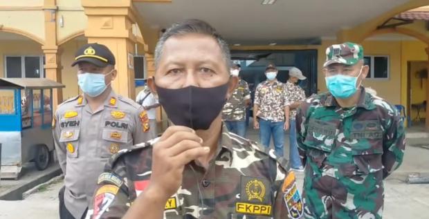 FKPPI Kabupaten Bengkalis Bagi-Bagi Masker di Hari Jadi Kodam I/BB