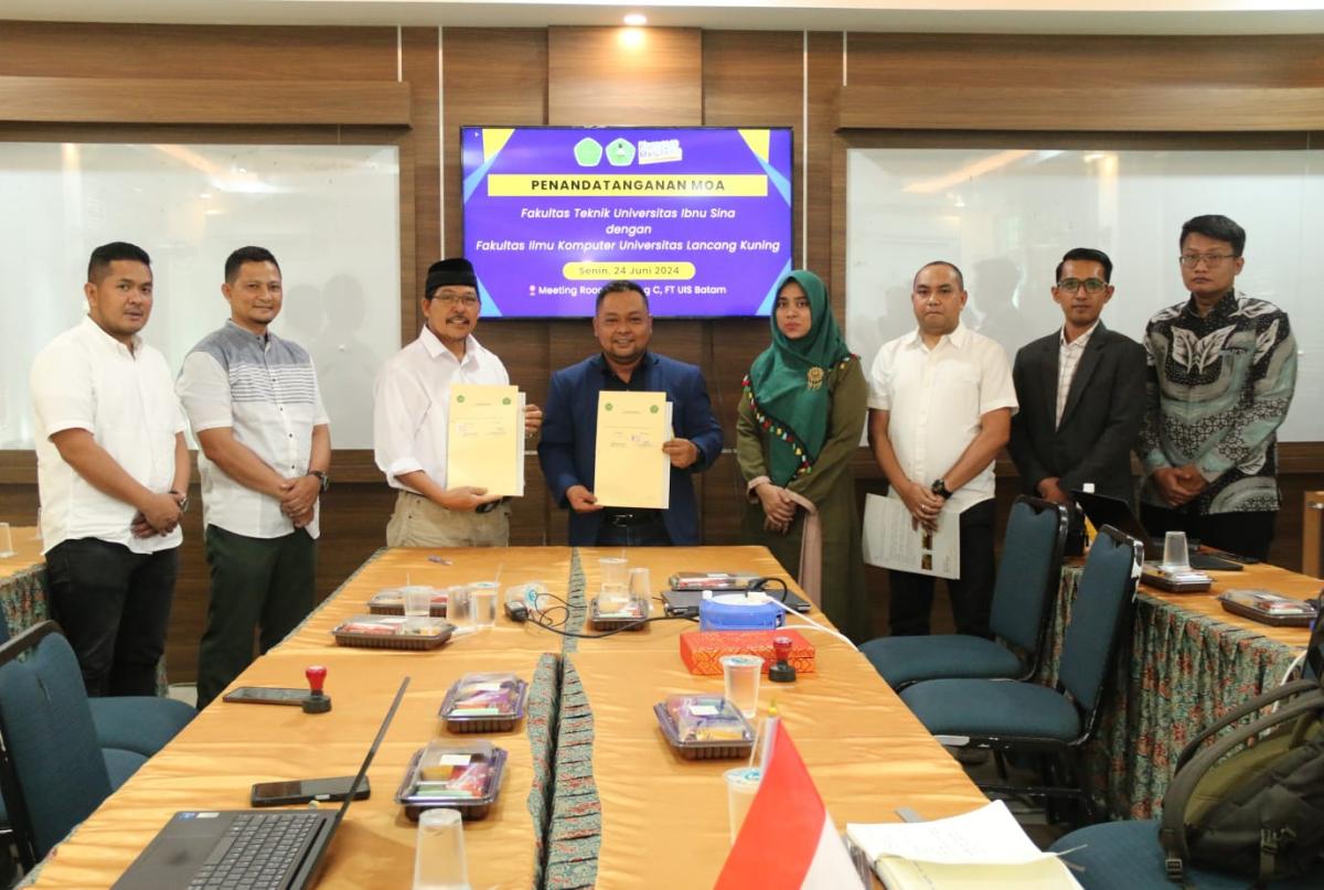 Fasilkom Unilak MoA dengan Fakultas Teknik Universitas Ibnu Sina Batam