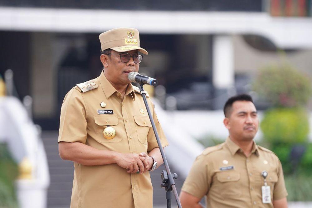 <b>ASN di Lingkungan Pemprov Riau Bacakan Ikrar Netralitas pada Pilkada Serentak 2024</b>