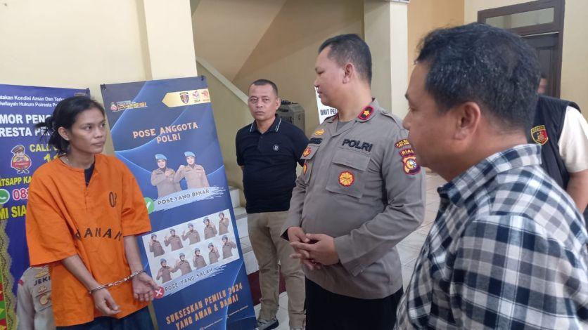 Kasus Pembobolan Rumah Kosan, Seorang Perempuan Tiga Anak yang Sedang Hamil Diamankan Polisi Pekanbaru