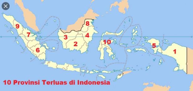Ini 7 Provinsi Terluas di Indonesia, Riau Nomor Berapa?