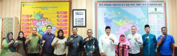 Komisi I DPRD Bengkalis Bahas Permendagri No 84/2022 Terkait Dana Hibah Bersama Kesbangpol Provinsi Riau