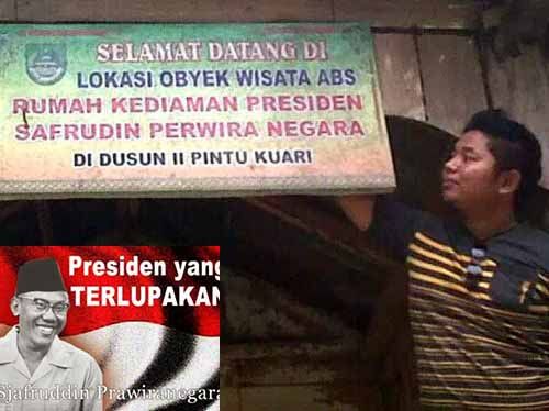 Tidak Hanya di Bukittinggi, Ternyata Presiden PDRI Mr Syafruddin Prawiranegara Pernah Tinggal di Rokan Hulu, Rumah yang Pernah Dihuninya Dibiarkan Lapuk dan Terlantar