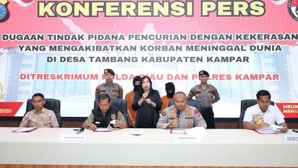 <b>Perampok yang Tewaskan Wanita setelah Dipukul dengan Tabung Gas 3 Kilogram di Kampar Riau Ditangkap Polisi</b>