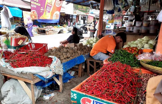 Permintaan Mulai Meningkat Jelang Tahun Baru, Harga Cabai di Pasar Tradisional Panam Pekanbaru Naik