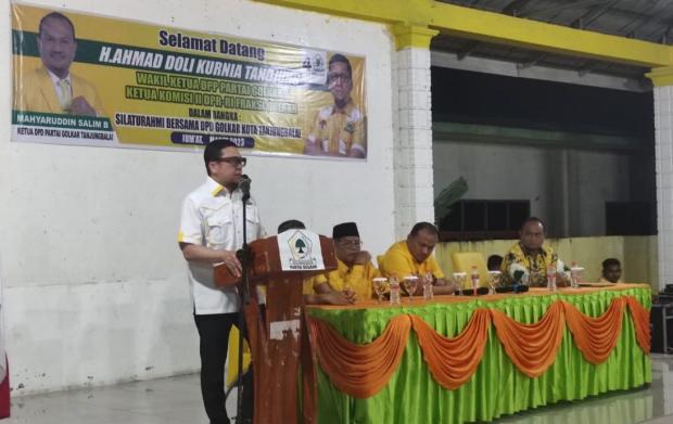 Serahkan Mobil Sosial, Ahmad Doli Kurnia Imbau Kader Golkar Tanjungbalai Jaga Solidaritas