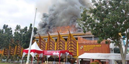 Bekas Kantor Wali Kota Pekanbaru Kini Jadi Mal Pelayanan Publik Terbakar