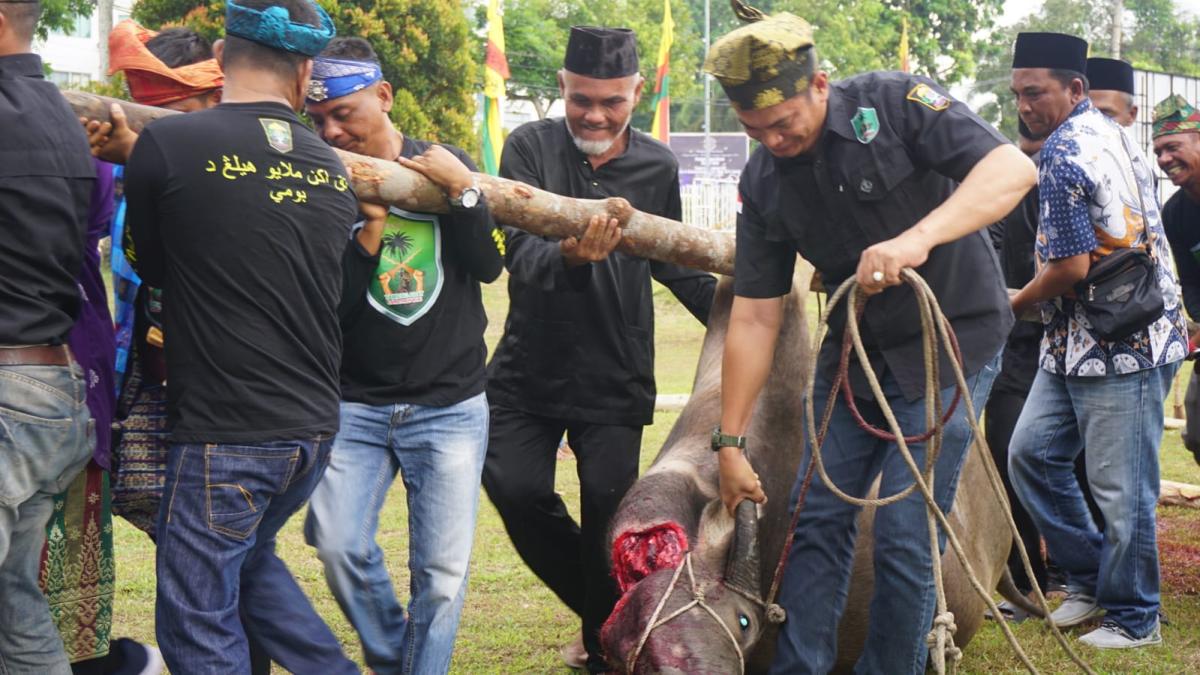 Hadiri Rangkaian Milad Ke-54 LAMR Provinsi Riau Anggota Tameng Adat LAMR Kabupaten Bengkalis Diberi Beberapa Tugas