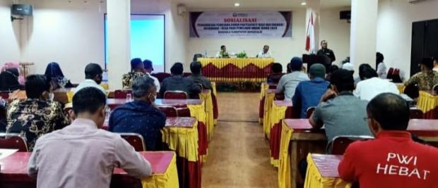 Komisioner Bawaslu Riau Turun ke Bengkalis Sosialisasikan Pengawasan Pemilu Partisifatif