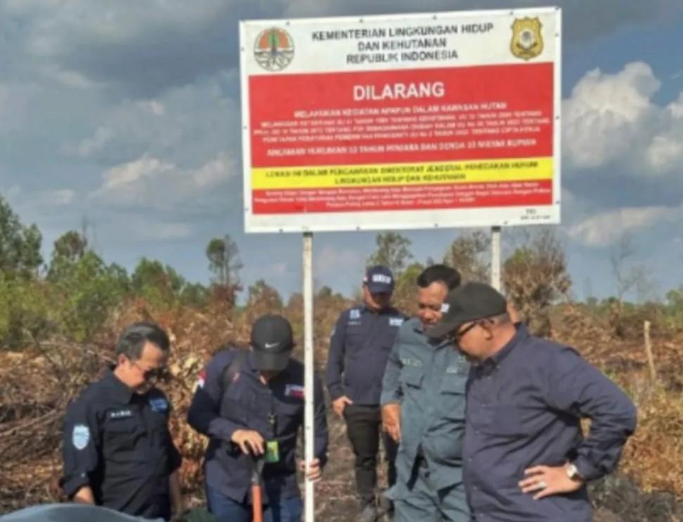 <b>15 Hektar Lahan Terbakar di Hutan Produksi Konversi di Riau Langsung Disegel KLHK</b>