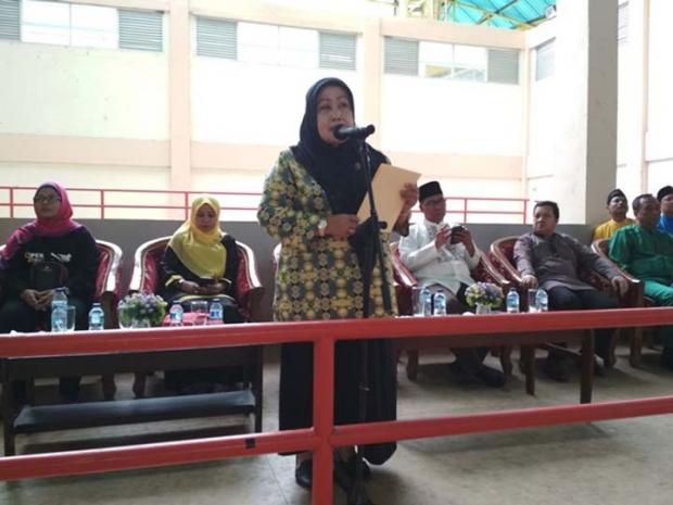 Pidato di Event Kejuaraan Karate Antarklub se-Riau, Rektor Unilak Bangga Banyak Mahasiswanya Harumkan Nama Negara