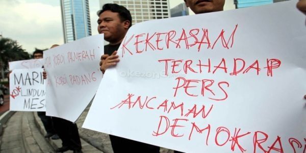 PWI dan AJI Kutuk Aksi Brutal Oknum Polisi Pengeroyok Wartawan di Pekanbaru