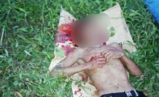 Pria Bersimbah Darah di Dalam Parit Gegerkan Warga Desa Batuampar Kecamatan Kemuning Inhil