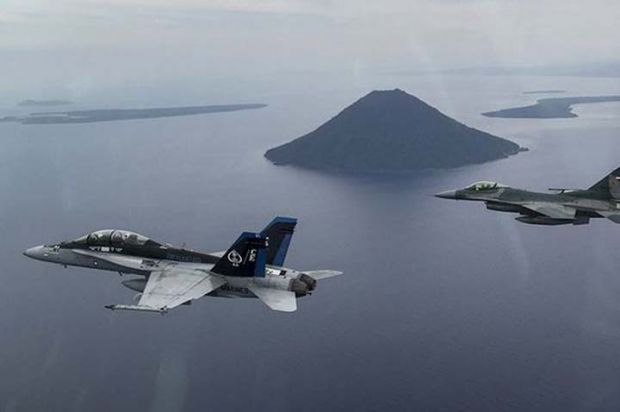 Natuna Masih Panas, 4 Jet Tempur F-16 Dikirim dari Pekanbaru
