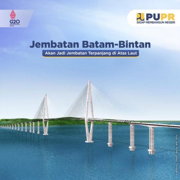 Calon Jembatan Terpanjang di Indonesia Segera Dibangun di Kepri, Pembebasan Lahan Sudah 90 Persen