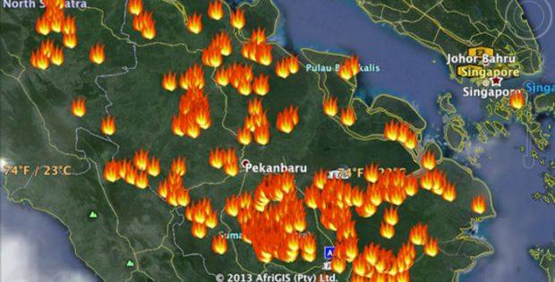 Hari Kedua Puasa, Delapan Titik Panas Terpantau di Riau