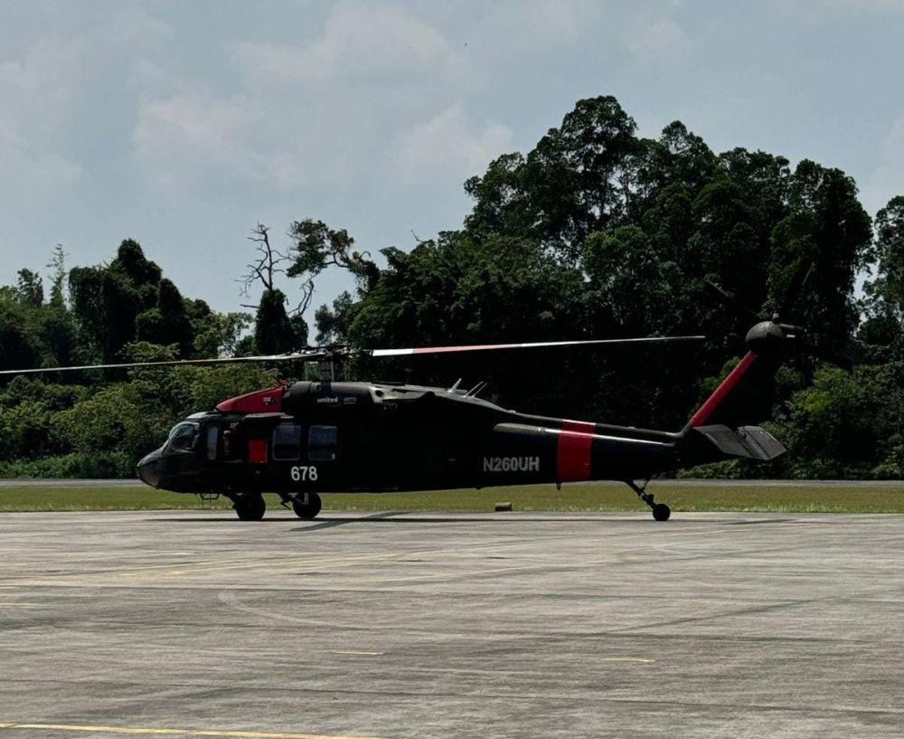 <b>Satu dari Dua Helikopter yang Diminta BPBD Riau kepada BNPB RI Sudah Mendarat di Pekanbaru</b>