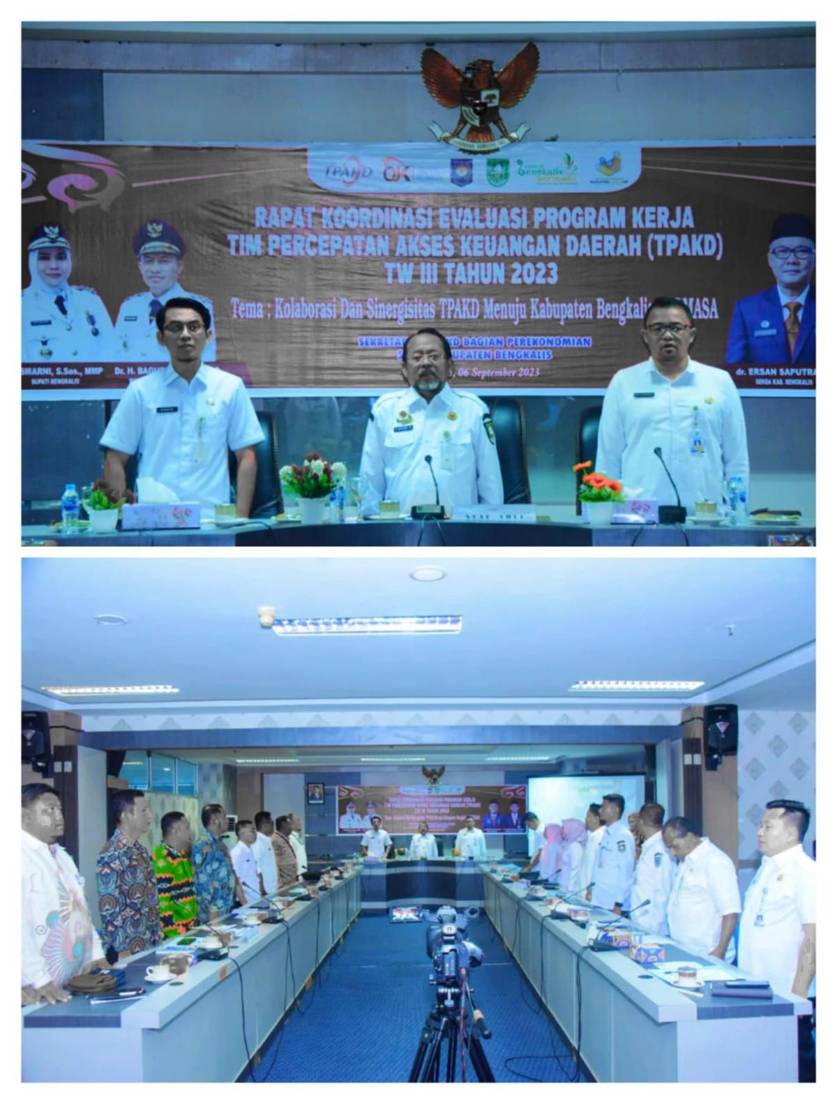 Buka Rakor TPKAD Tahun 2023, Bupati Bengkalis Harapkan Program Kerja Selesai 100 Persen