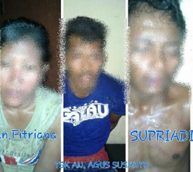 Membunuh di Lampung, Tiga Buronan Tertangkap di Inhil, Satu di Antaranya Wanita
