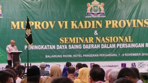 Dihadiri Putra Aburizal Bakrie dan Ketua Provinsi Tetangga, Musprov VI Kadin Riau Bahas Isu Ekonomi Regional dan Global