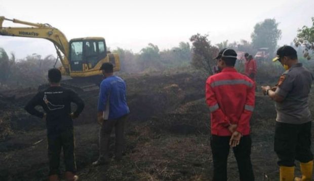 20 Hektar Lahan Gambut Terbakar di Dua Desa di Sungaiapit Siak dalam Empat Hari