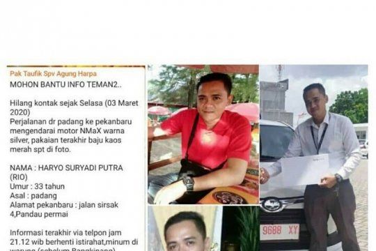 Karyawan Perusahaan di Riau Ditemukan Jadi Mayat di Jambi, Hilang Kontak sejak 3 Maret setelah Kabarkan Dirinya Sedang Istirahat di Kampar