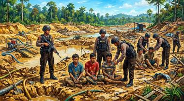 btambang-emas-ilegal-di-desa-serosah-kuantan-singingi-digerebek-polda-riau-6-pekerja-ditangkap
