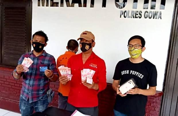 Pemuda Asal Riau Nekat Edarkan Uang Palsu di Sulsel, Pelaku Belajar dari YouTube