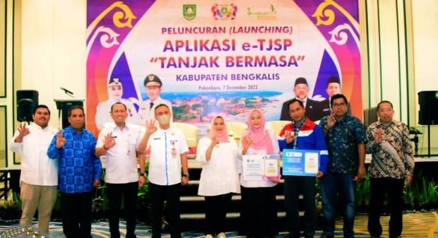 Hadiri Launching e-TJSP, Anggota DPRD Bengkalis Harap Perusahaan Dukung Program Bupati