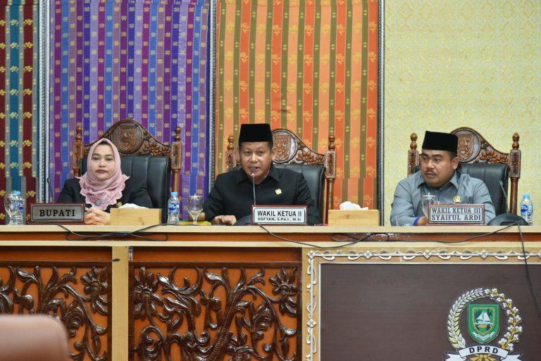 Badan Anggaran DPRD Bengkalis Sampaikan Laporan terhadap Ranperda Perubahan APBD TA 2023 Dalam Rapat Paripurna