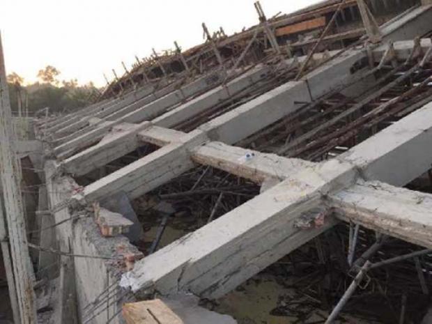Rumah Pompa SPAM yang Roboh Saat Pembangunan di Rokan Hilir Disebut Proyek Milik Kementerian PUPR