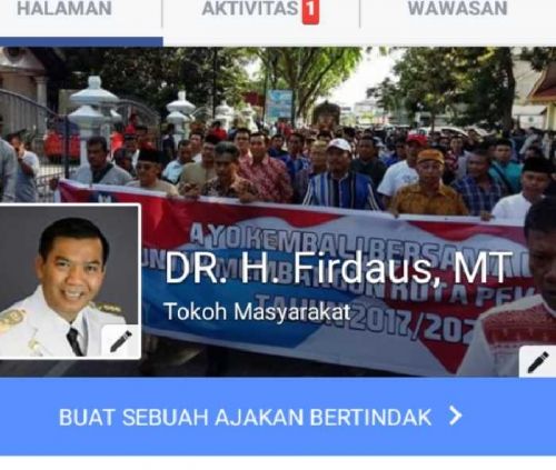 Miliki Fan Page Facebook dan Akun Twitter, Wali Kota Pekanbaru Ingin Komunikasi Intens dengan Masyarakatnya