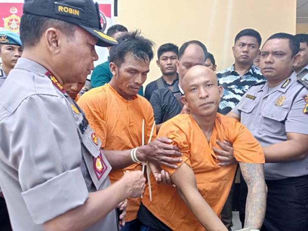Bersembunyi di Barak Okim Bengkalis, Abang Beradik Pembunuh Janda Pemilik Warung Kopi di Batubara Sumut Ditangkap