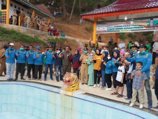 Resmikan Objek Wisata Pemandian Air Panas, Mursini Ucapkan Terima Kasih dan Maaf Selama Menjabat Bupati Kuansing