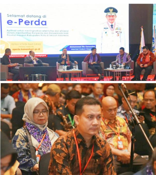 Bapemperda DPRD Bengkalis Hadiri Rakornas untuk Samakan Persepsi tentang UU No 13 Tahun 2022