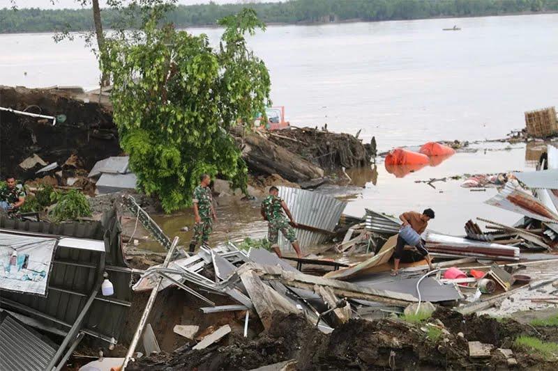 Pasca Sejumlah Rumah Tergerus ke Sungai, Kelurahan Tembilahan Barat Ditetapkan Sebagai Daerah Tanggap Darurat Bencana