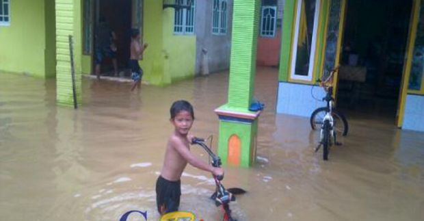 Masuki Hari Ketiga, Pagi Ini, Banjir di Kuansing Makin Parah