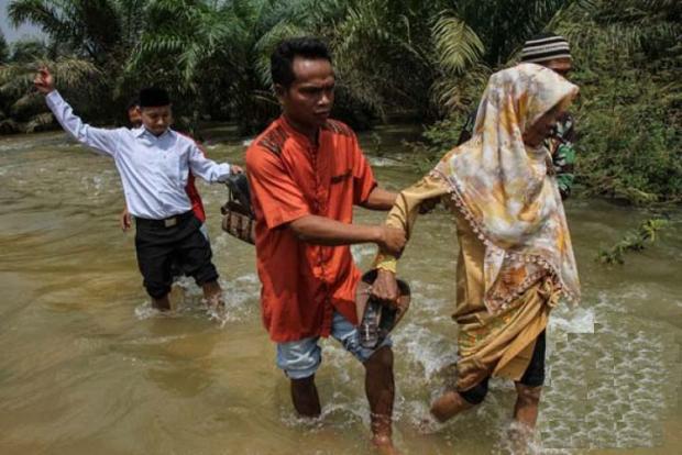 Dua Desa di Kabupaten Kampar Terendam Banjir