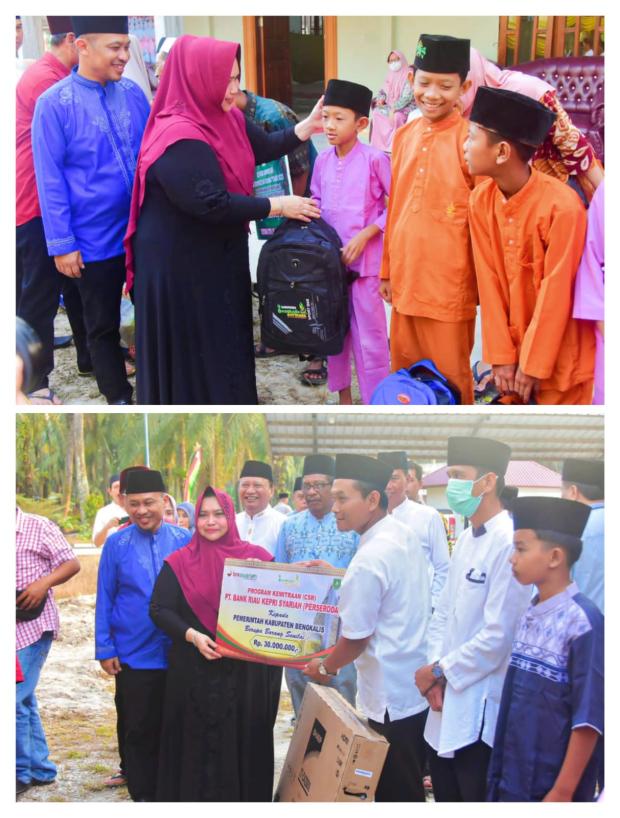 Bersafari Ramadan ke Siakkecil, Bupati Bengkalis Serahkan Bantuan untuk Masjid, Anak Yatim, dan Duafa