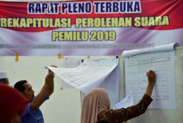 KPU Riau Gelar Pleno Provinsi, Laporan dari Kabupaten Bengkalis Masih Ditunggu