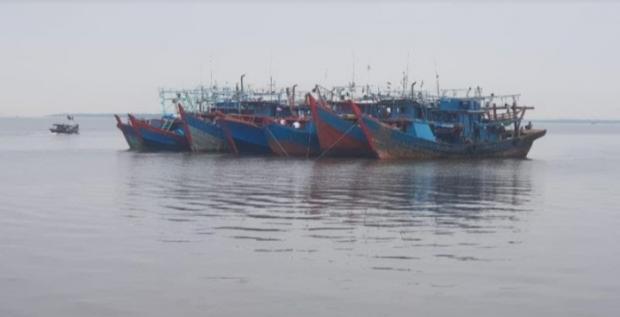 Bermodal Dokumen Kedaluwarsa, 7 Kapal Pukat Harimau Asal Tanjungbalai Asahan Sumut Nekat Curi Ikan di Perairan Riau