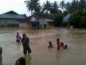 Korban Banjir di Kuansing Hampir Capai 11 Ribu KK