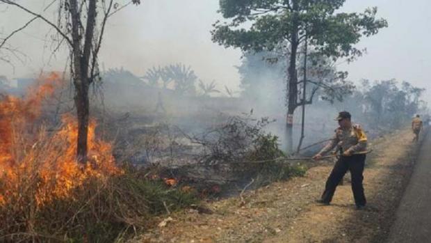 Buka Kebun di Kelurahan Bagankeladi dengan Cara Dibakar, Petani di Kota Dumai Ditangkap