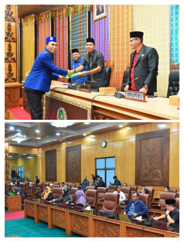 Pansus LKPj DPRD Bengkalis Sampaikan Laporan di Paripurna